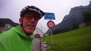 Daniel au col du Luzisteig