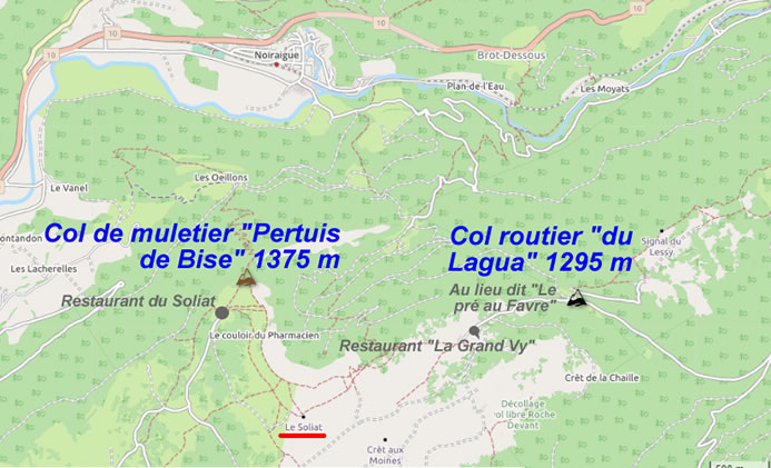carte des cols