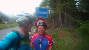 Daniel et Thomas au sommet de Lenzerheide