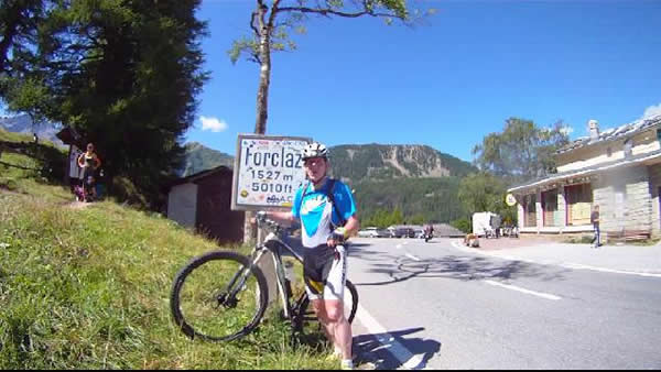 Daniel au sommet de la Forclaz