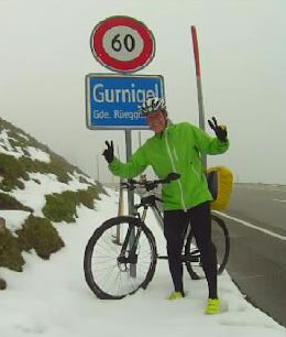 Daniel au sommet du Gurnigel