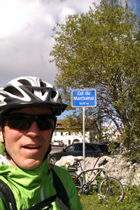 Daniel au sommet du Marchairuz