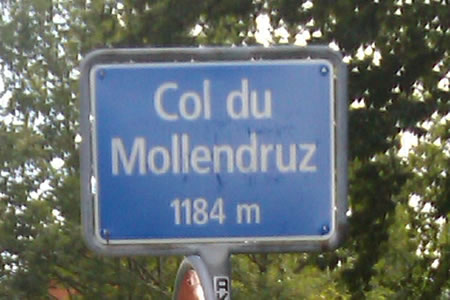 panneau du col du Mollendruz