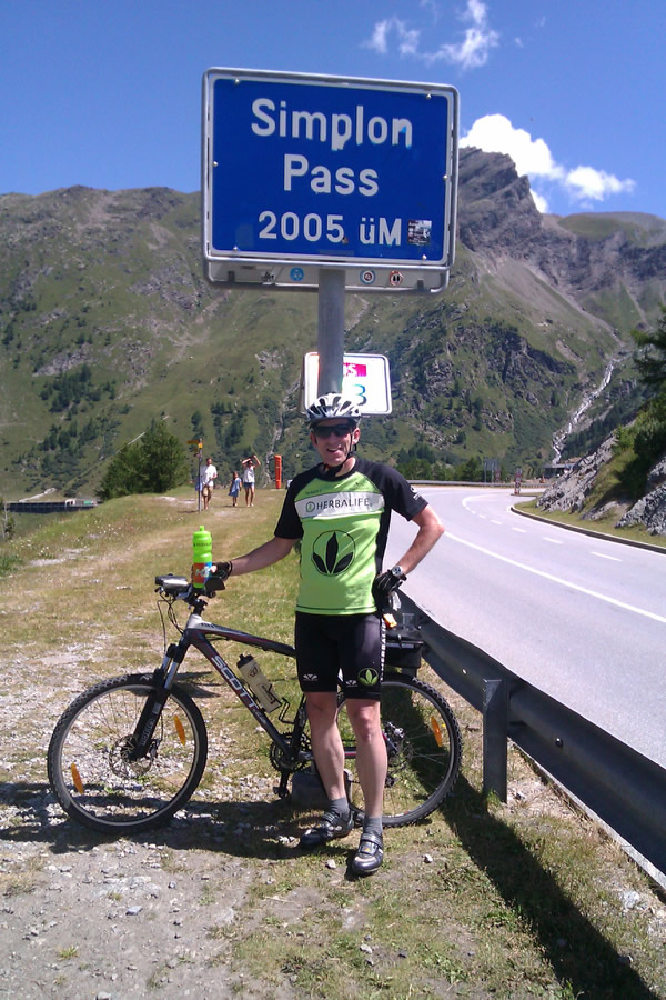 Daniel au col du Simplon