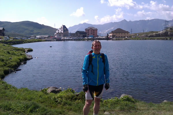 Daniel au sommet du Gothard