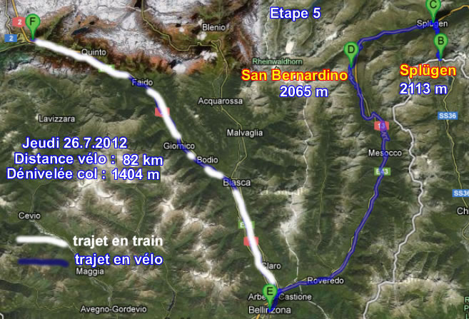 Itinéraire de l'étape 3