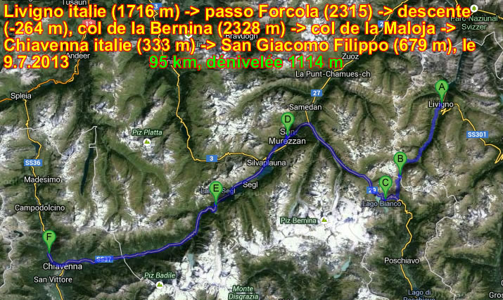 Itinéraire de l'étape 4