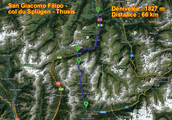 Itinéraire de l'étape 3