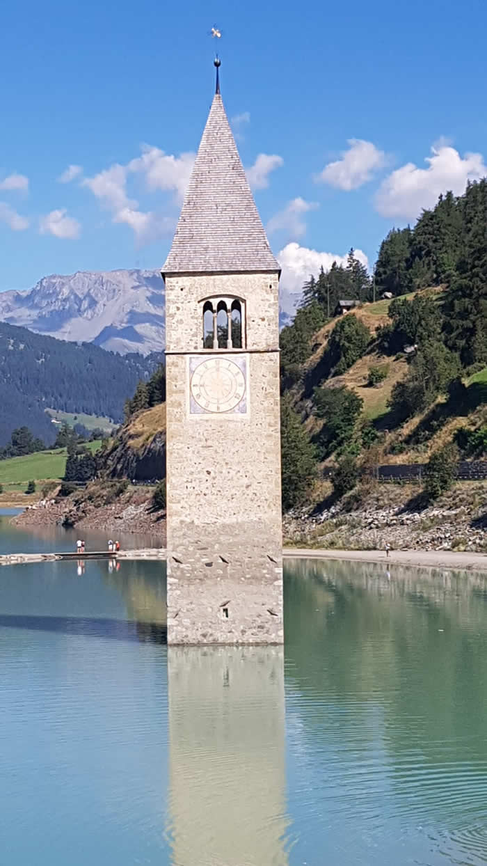 clocher du Reschensee