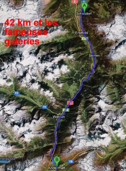 Itinéraire de l'étape 4