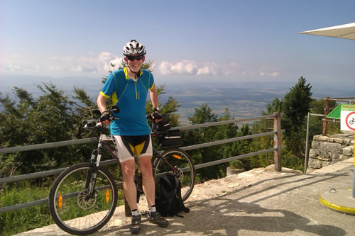 Daniel au sommet du Weissenstein