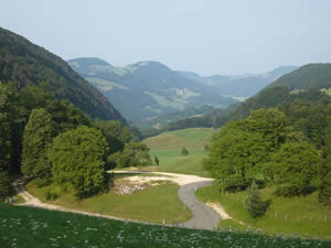 Vue depuis le col de la Scheulte